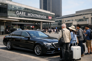 VTC gare Montparnasse CDG Mercedes chauffeur privé clients internationaux
